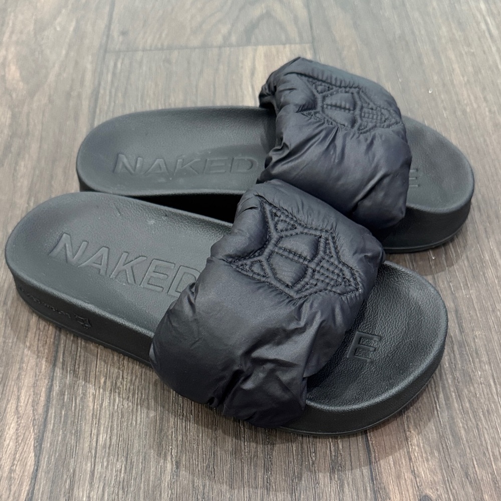 Naked Wolfe | Black Coast Slide Cushioned Slides